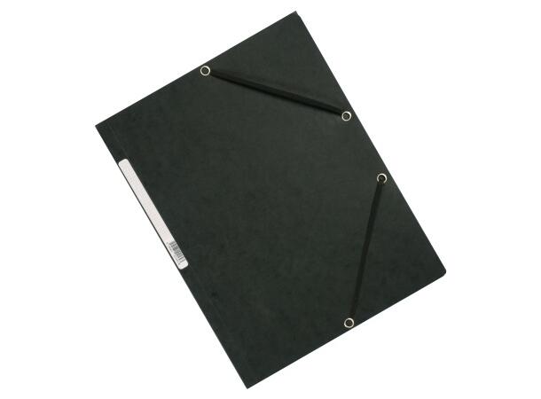 Strikkmappe EXACOMPTA A4 3 kla 355g sort 